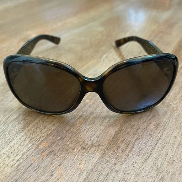 Prada | Accessories | Prada Brown Studded Sunglasses | Poshmark